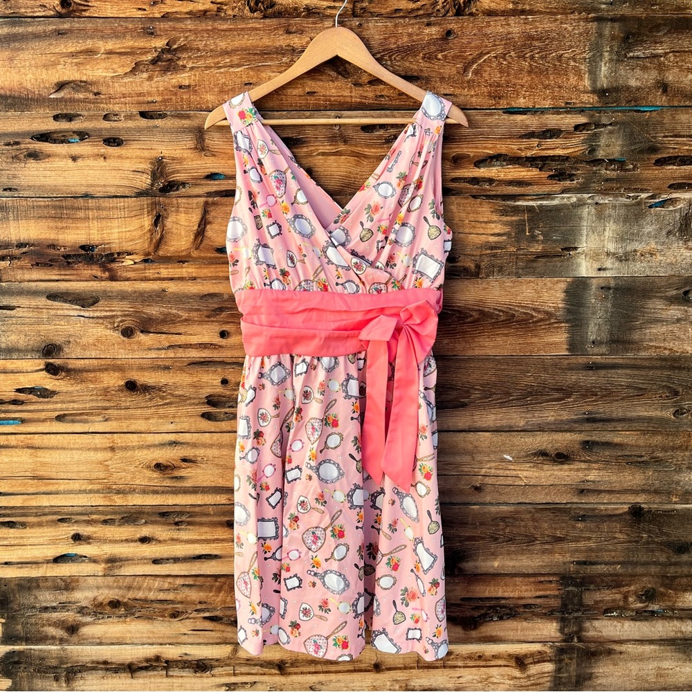LINDY BOP | Pink Patterned Women's Dress 12